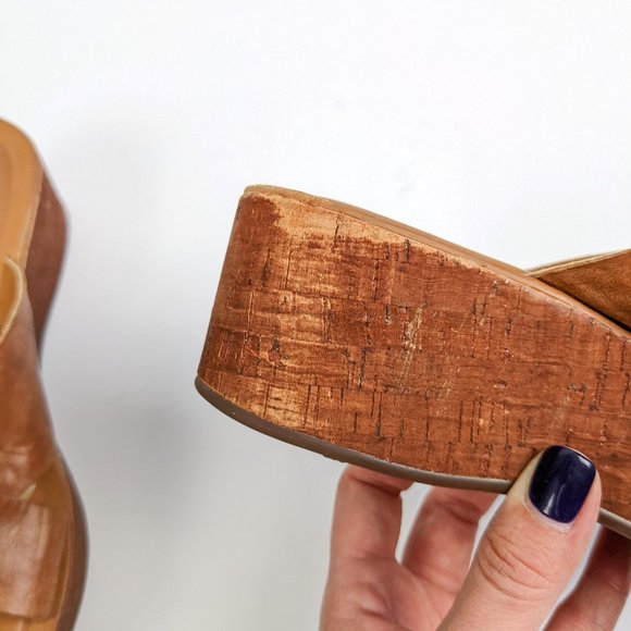 Kork-Ease Sabrina Leather Strappy Platform Sandal Brown Size 6/36.5 - Picture 14 of 16